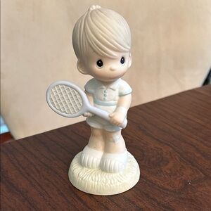 Precious Moments Tennis Boy Figurine